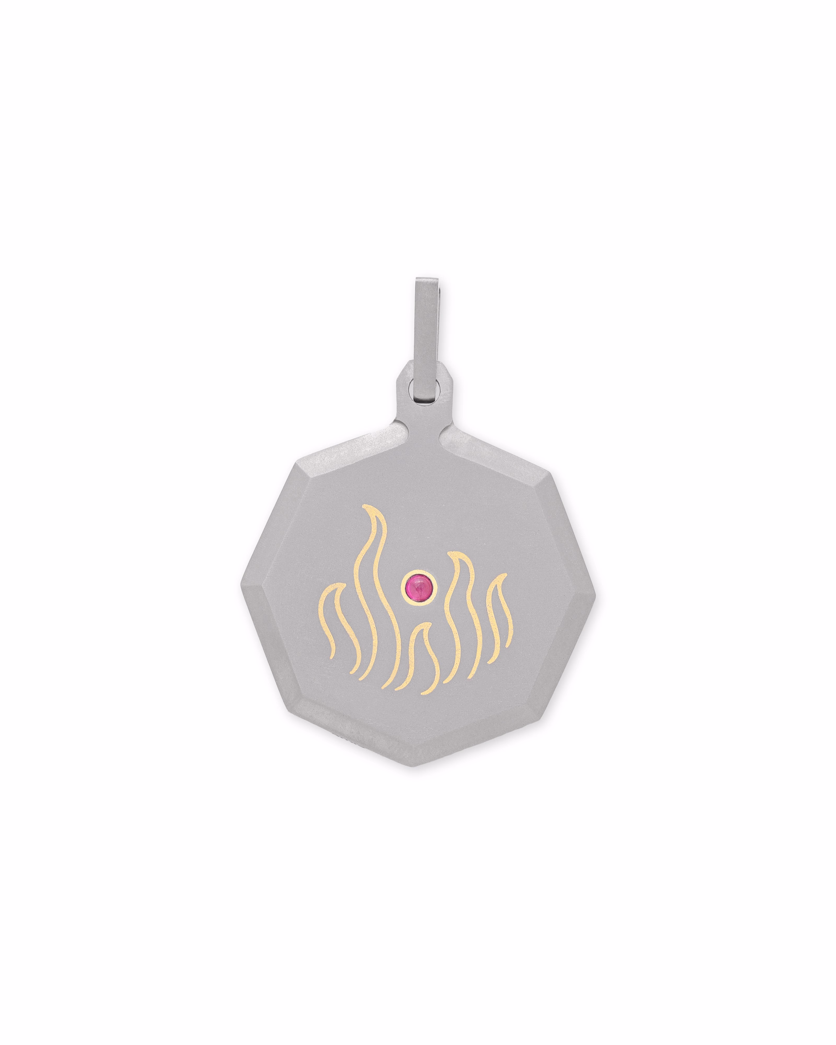 Leo – Titanium Zodiac Pendant.