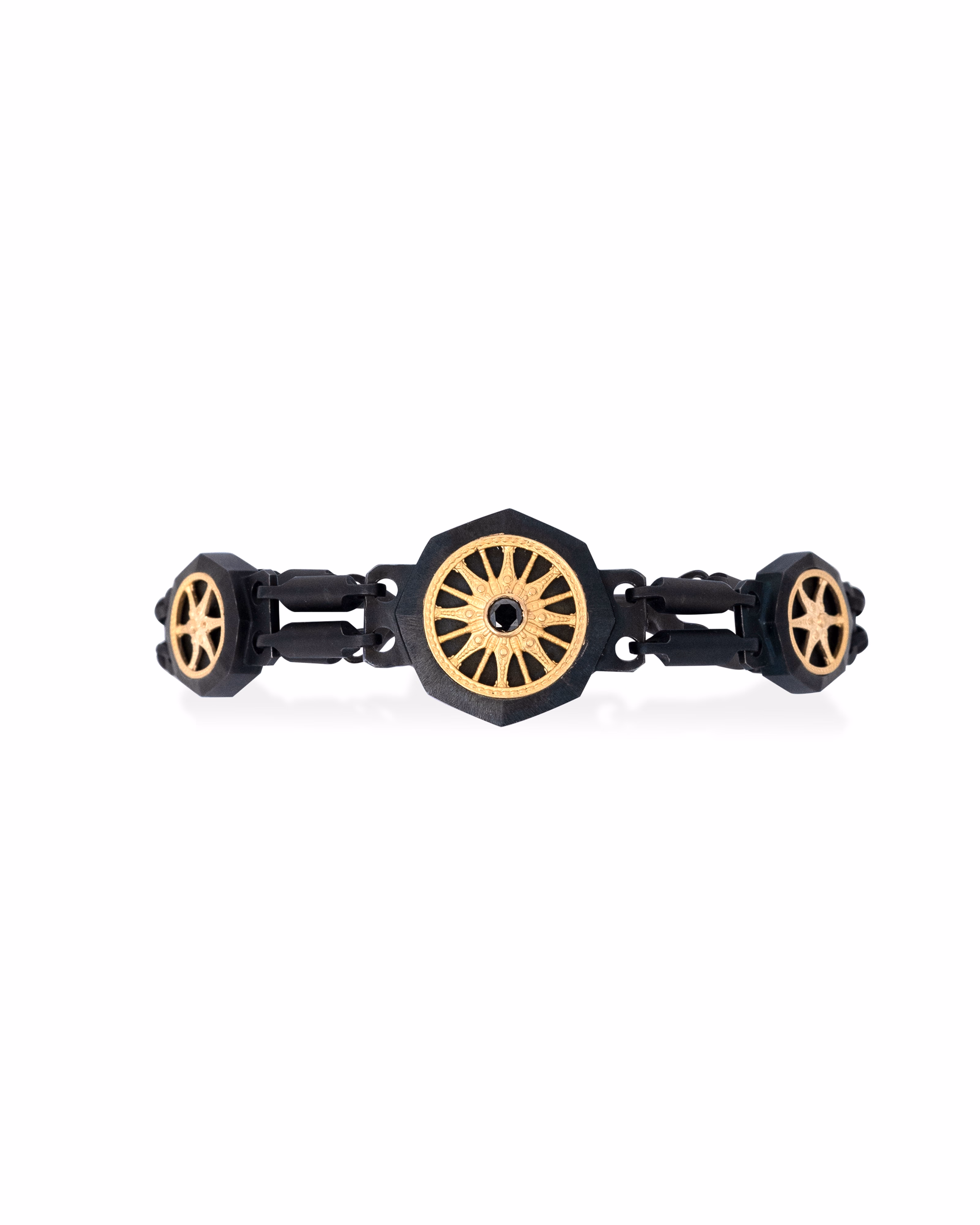 Men's Black Titanium Bracelet with Matte Finish