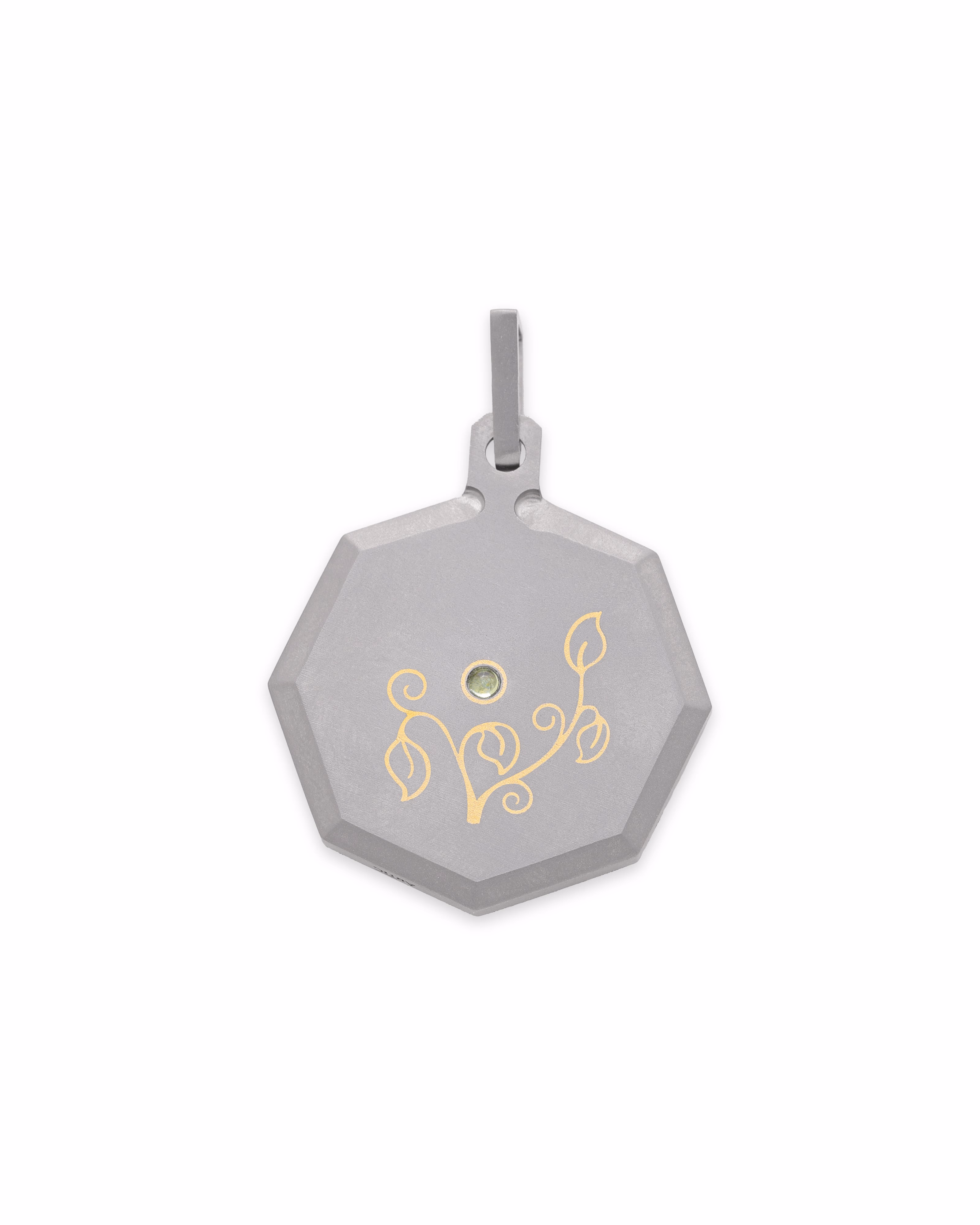 Virgo – Titanium Zodiac Pendant.