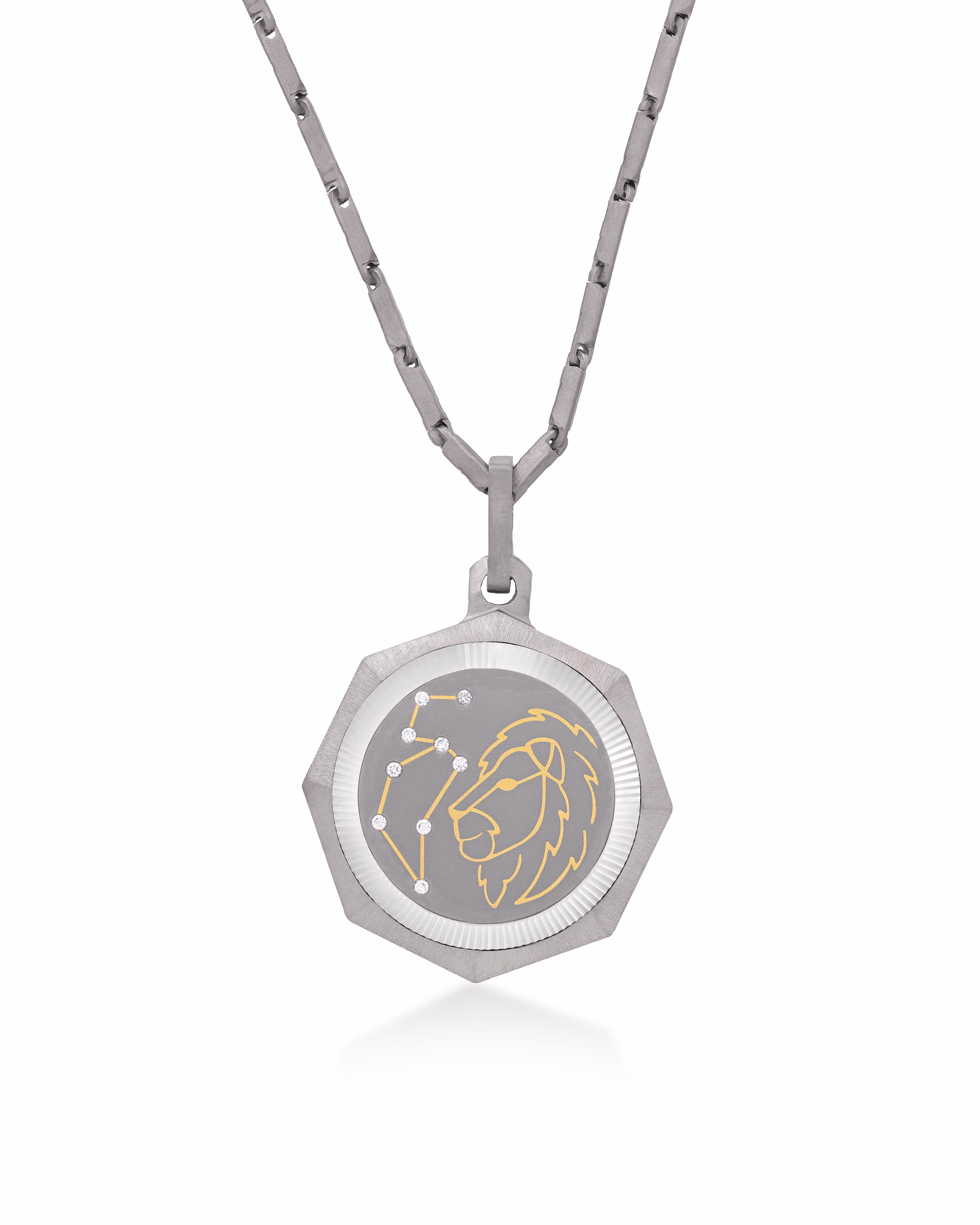 Leo – Titanium Zodiac Pendant.