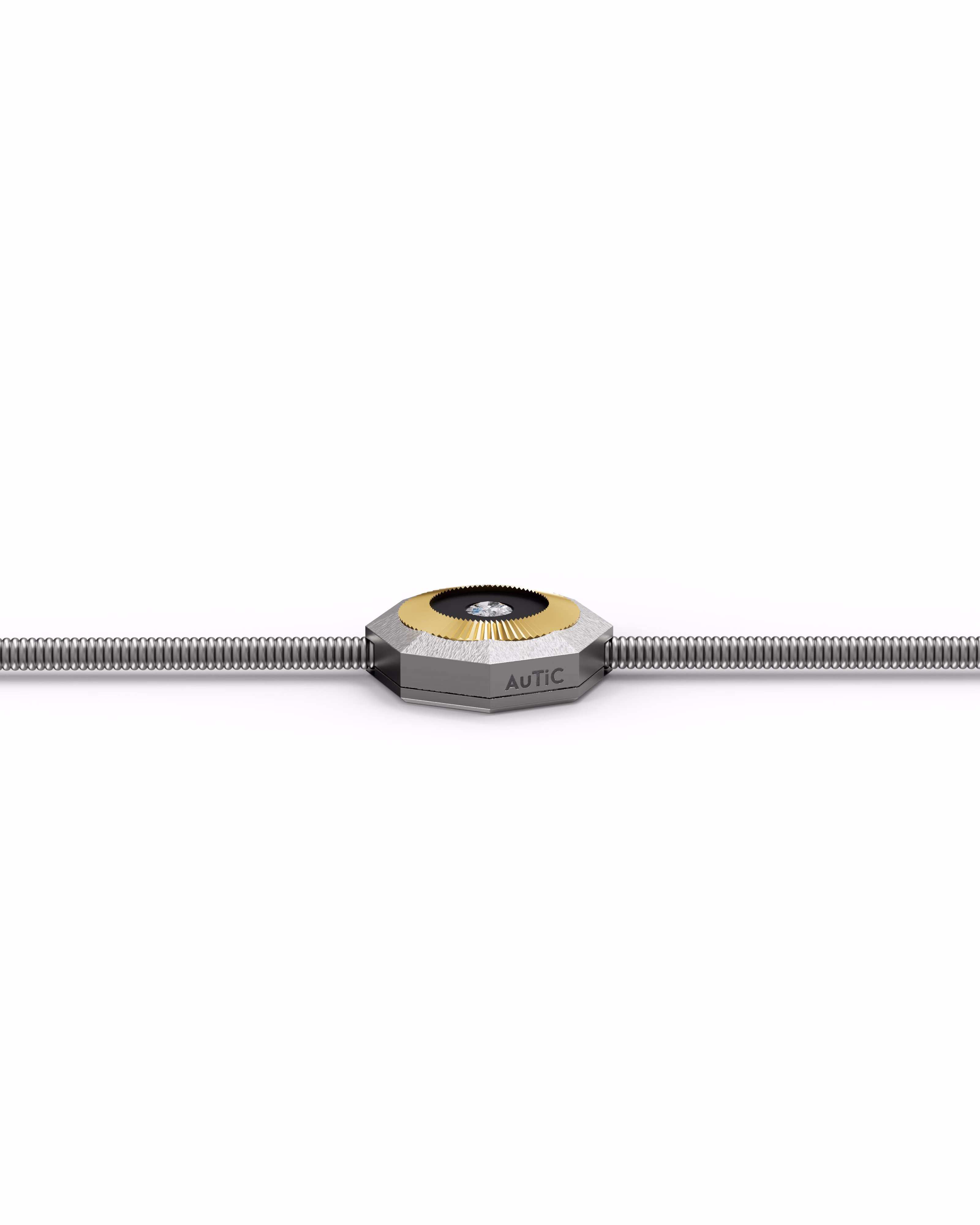 Men's Silver Titanium Bracelet with Matte  Finish