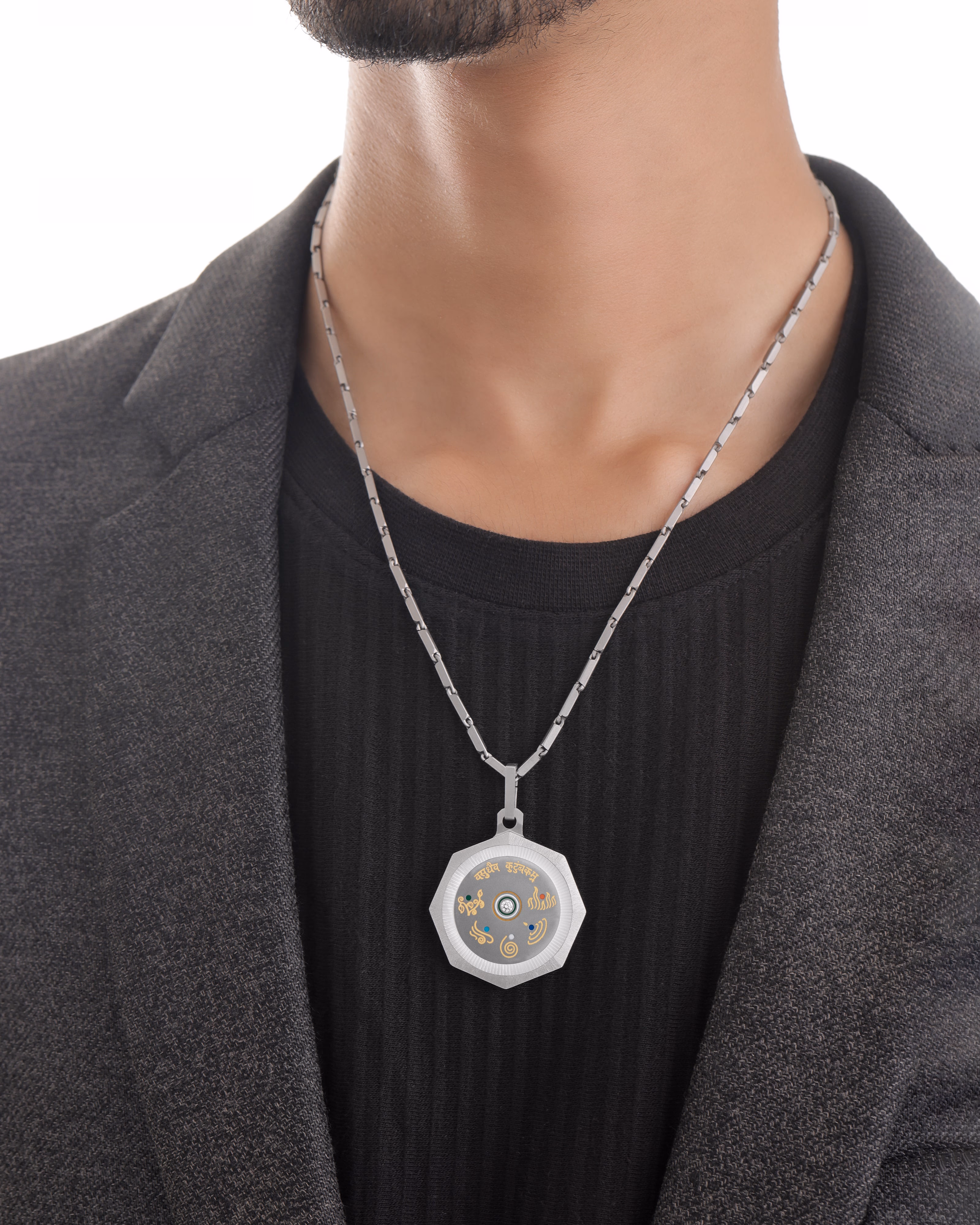 Vasudha – Exclusive Titanium Pendant.