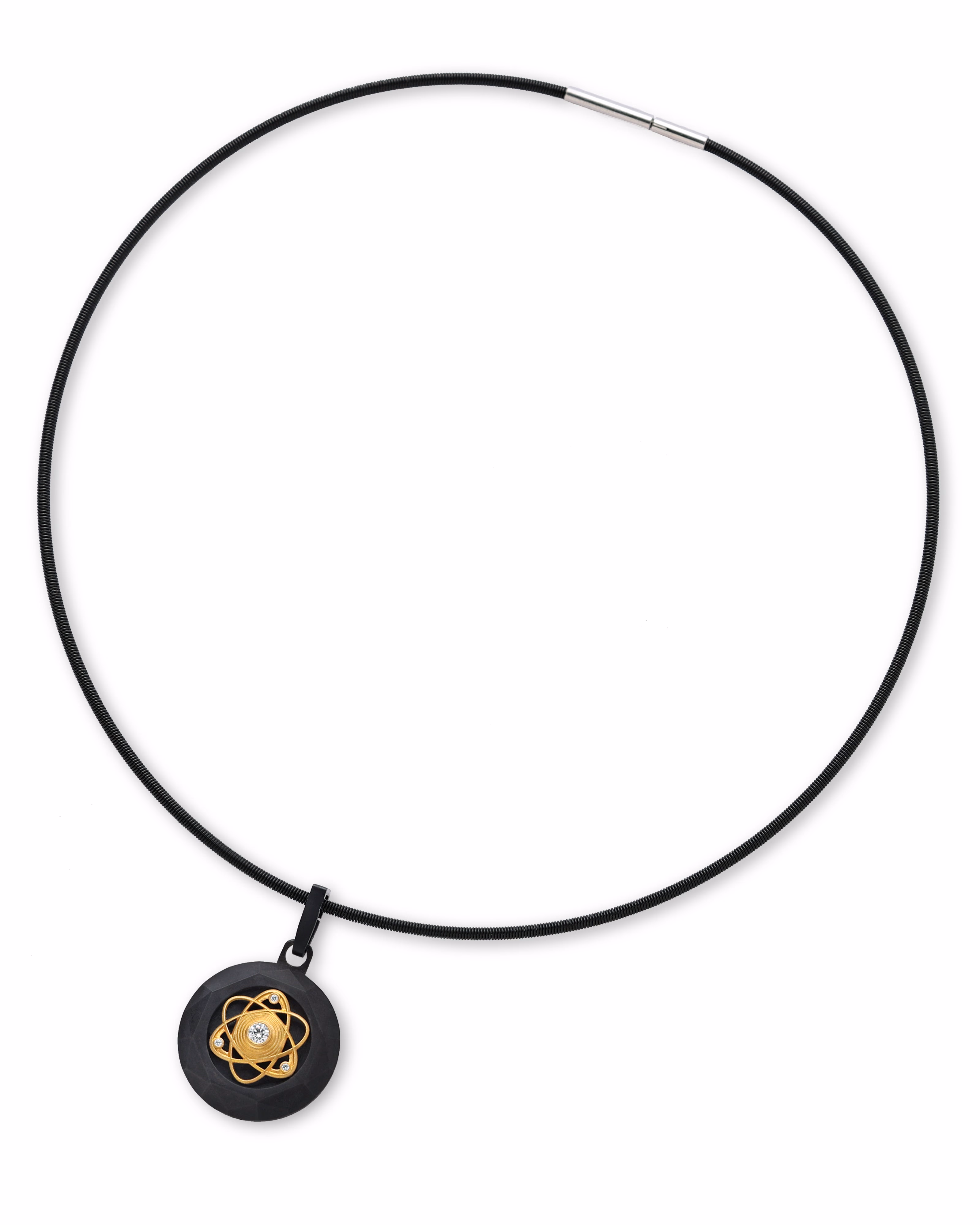 Atom – Black Titanium Pendant.