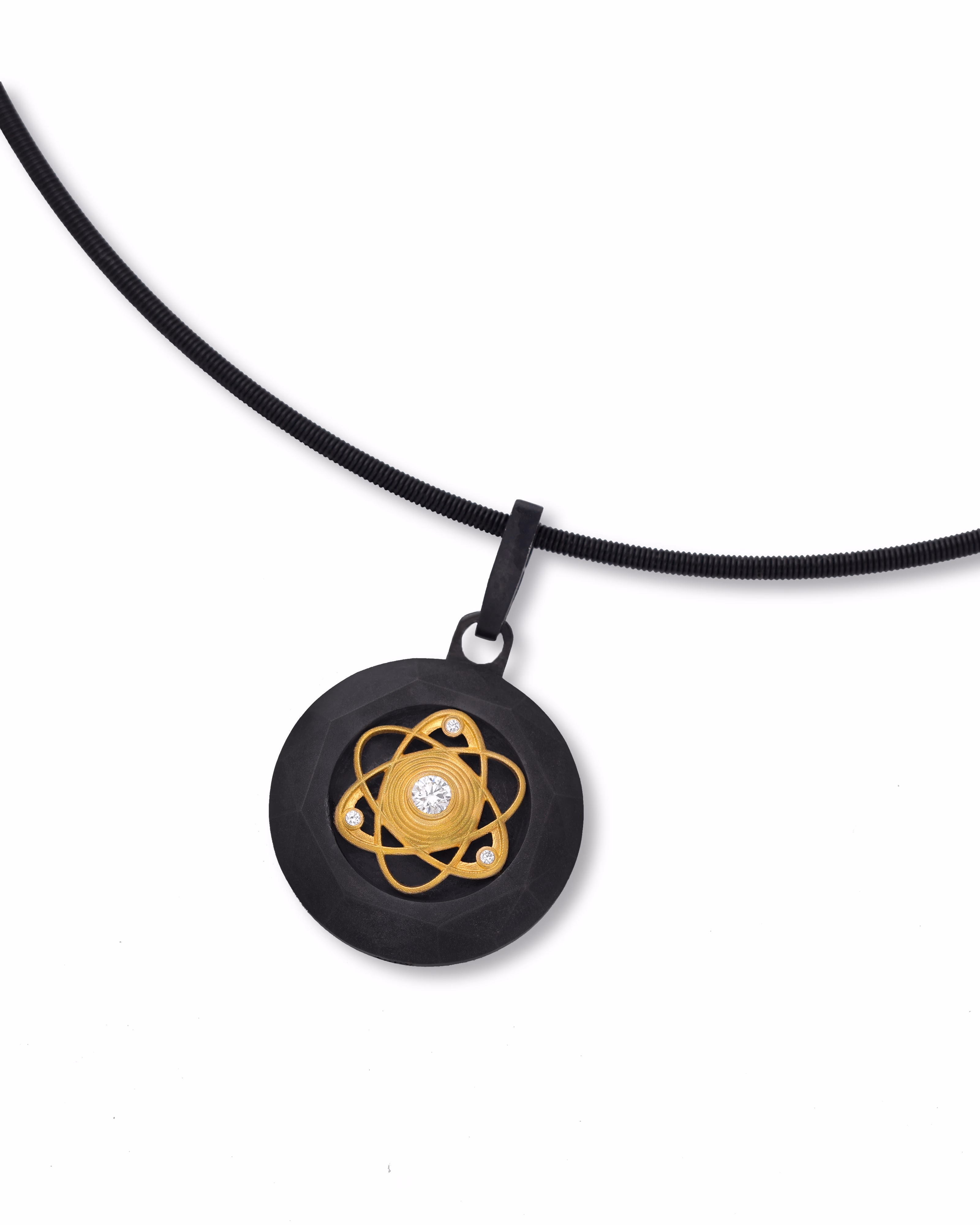 Atom – Black Titanium Pendant.