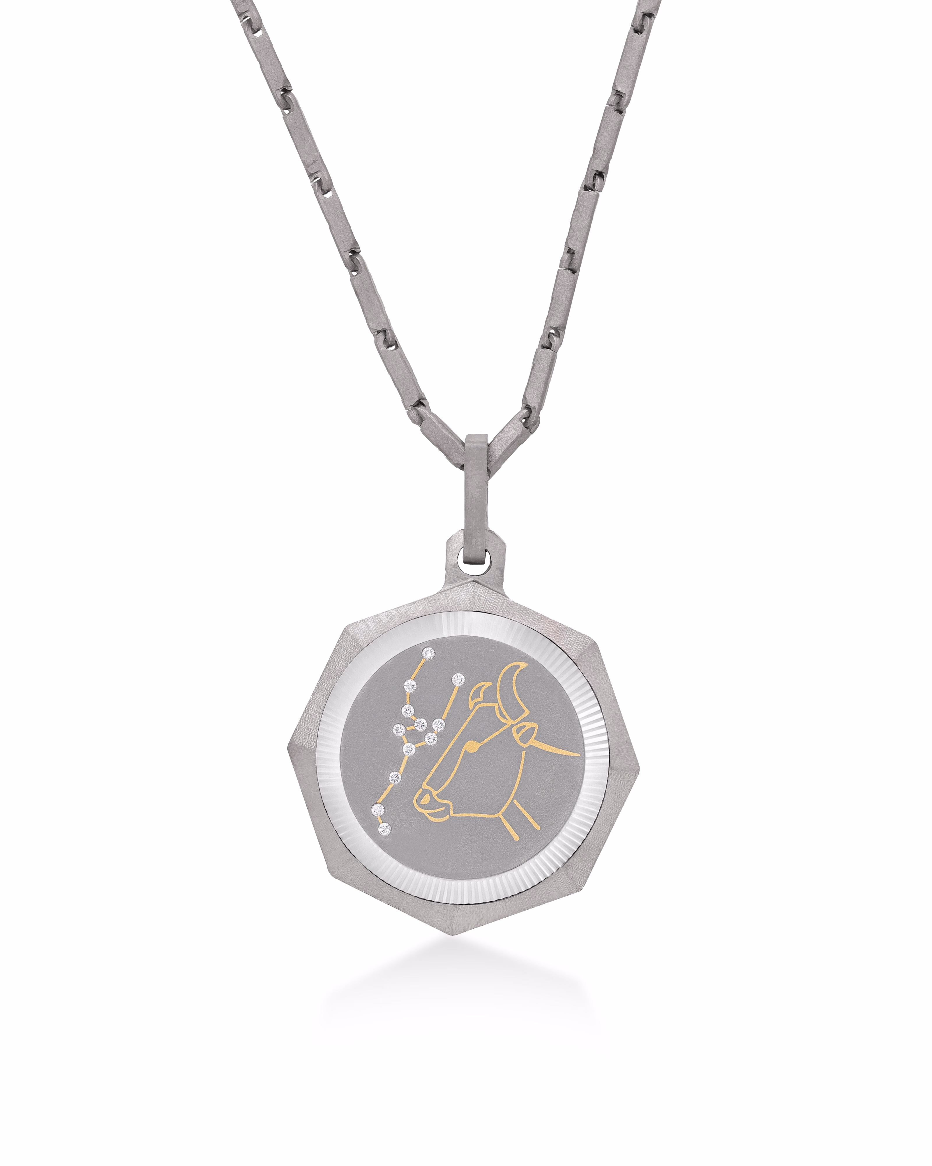 Taurus – Titanium Zodiac Pendant.