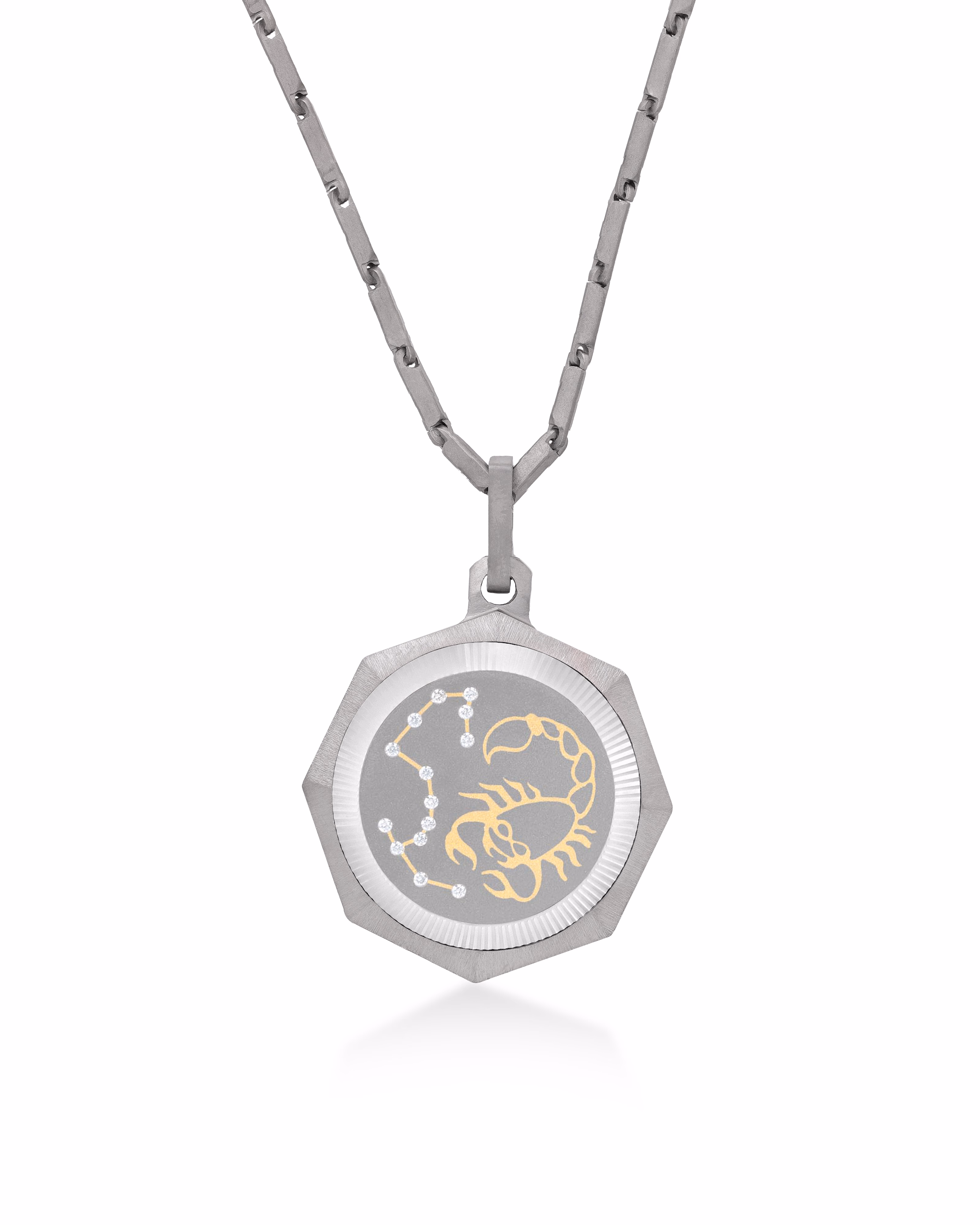 Scorpio – Titanium Zodiac Pendant.