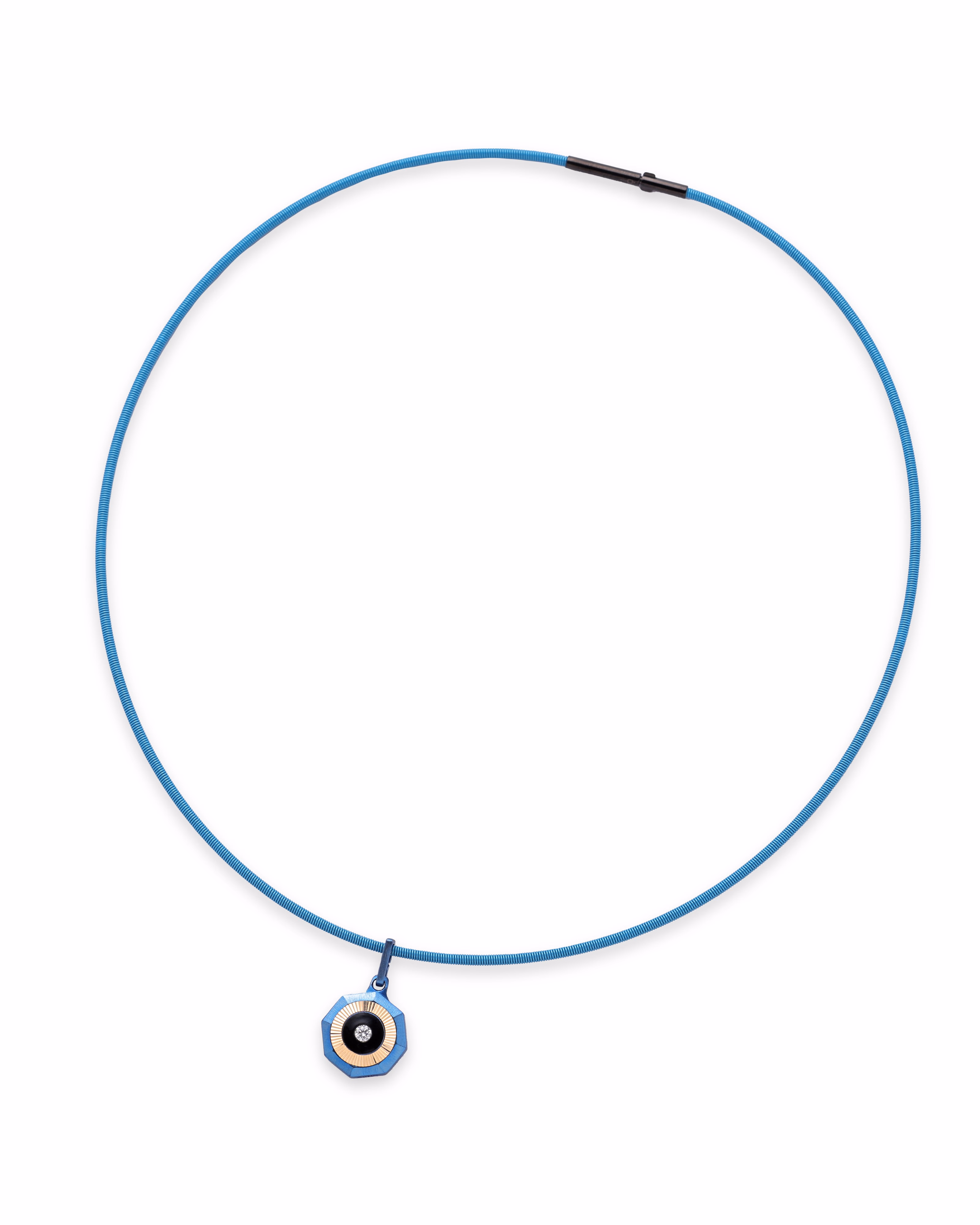 Vibes – Titanium Pendant in Blue Color.