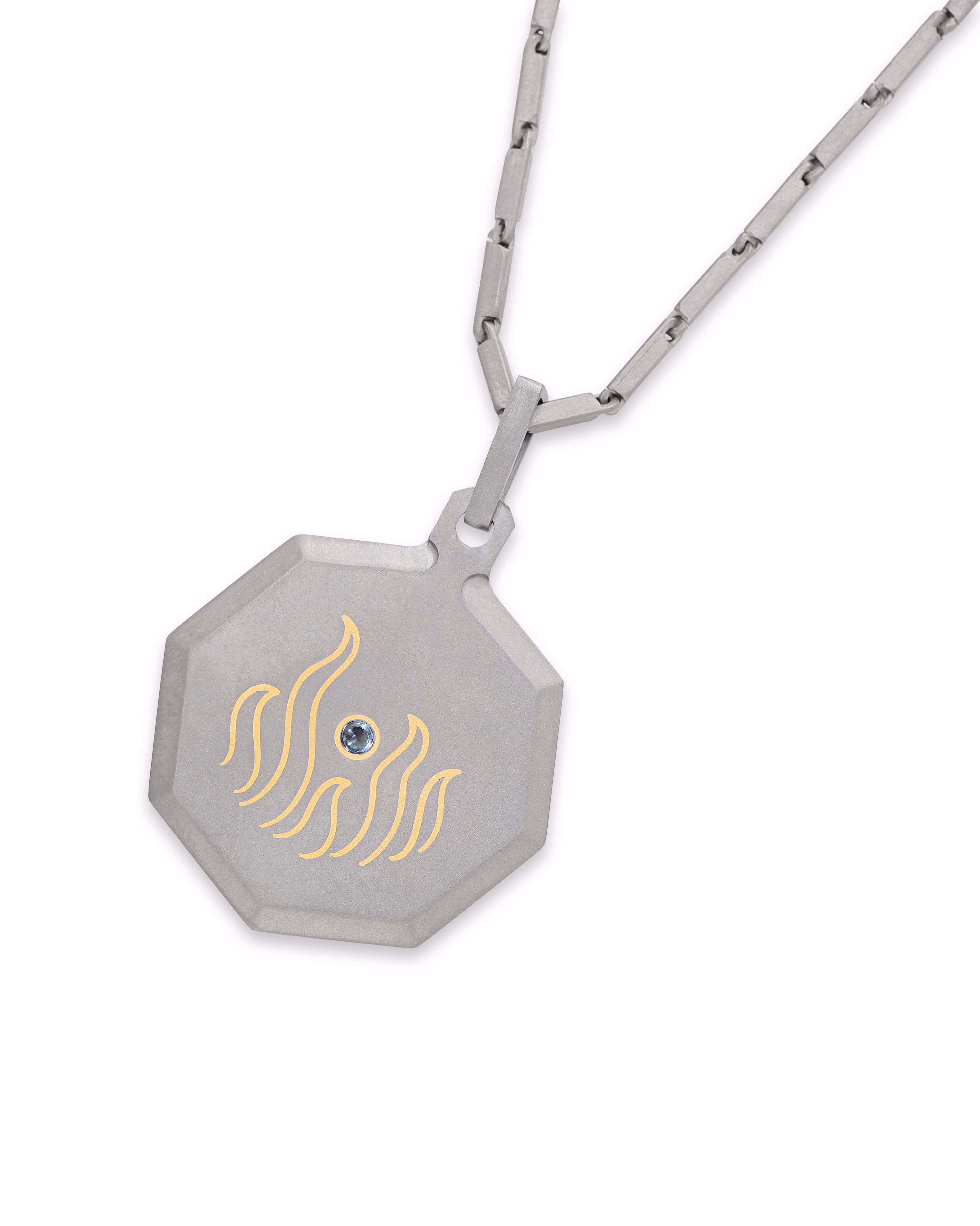 Aries – Titanium Zodiac Pendant.