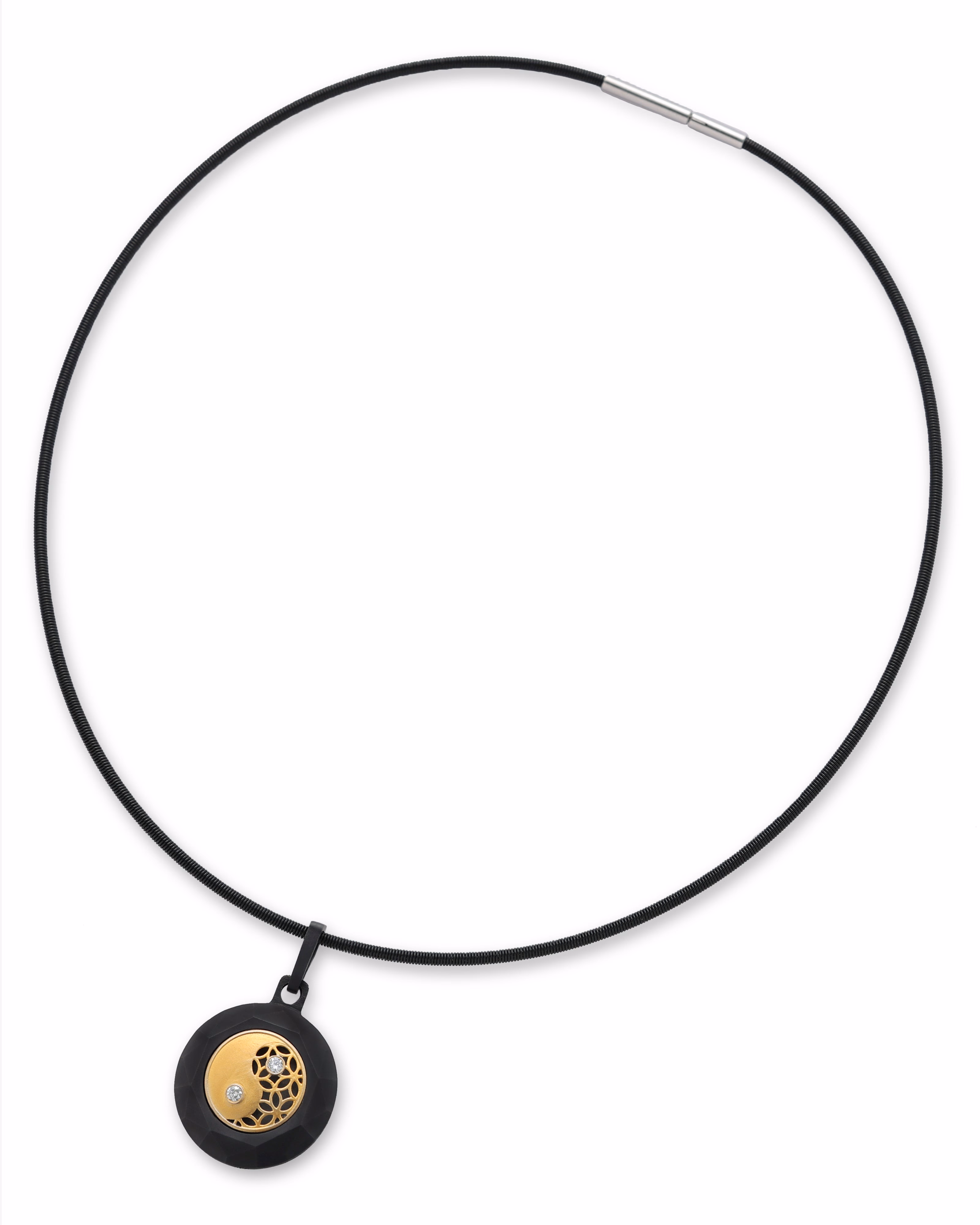 Duality – Black Titanium Pendant.