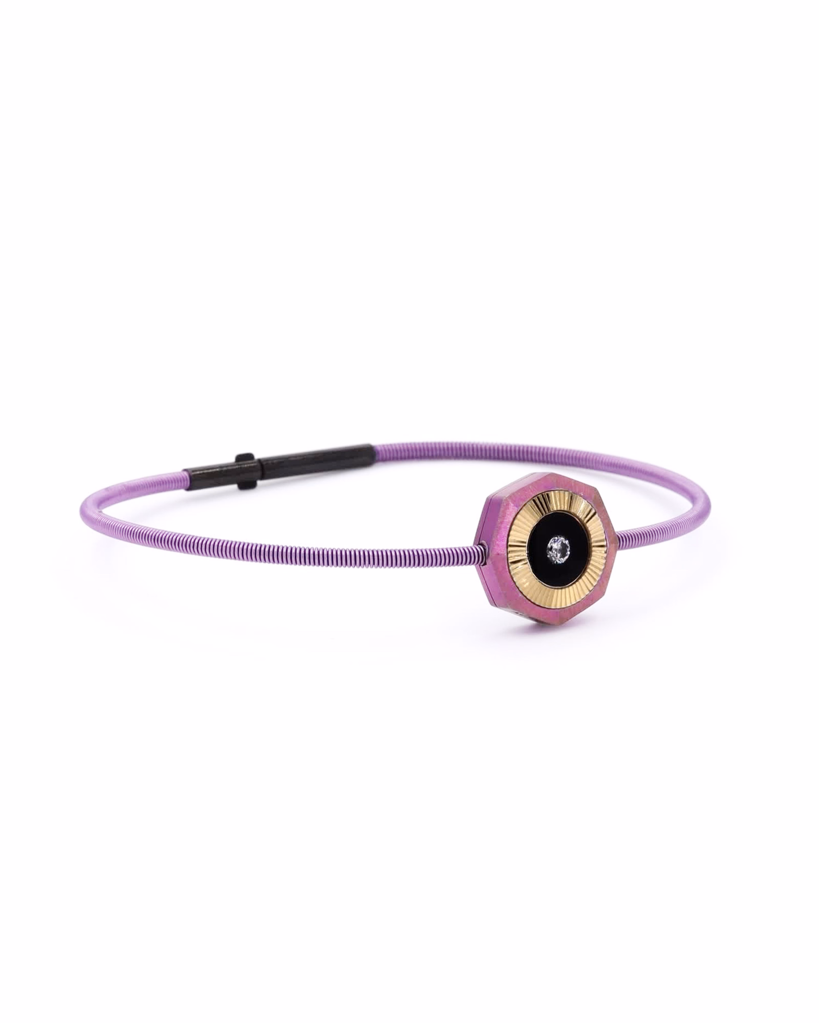 Women's Pink titanium Bracelet with matte finish