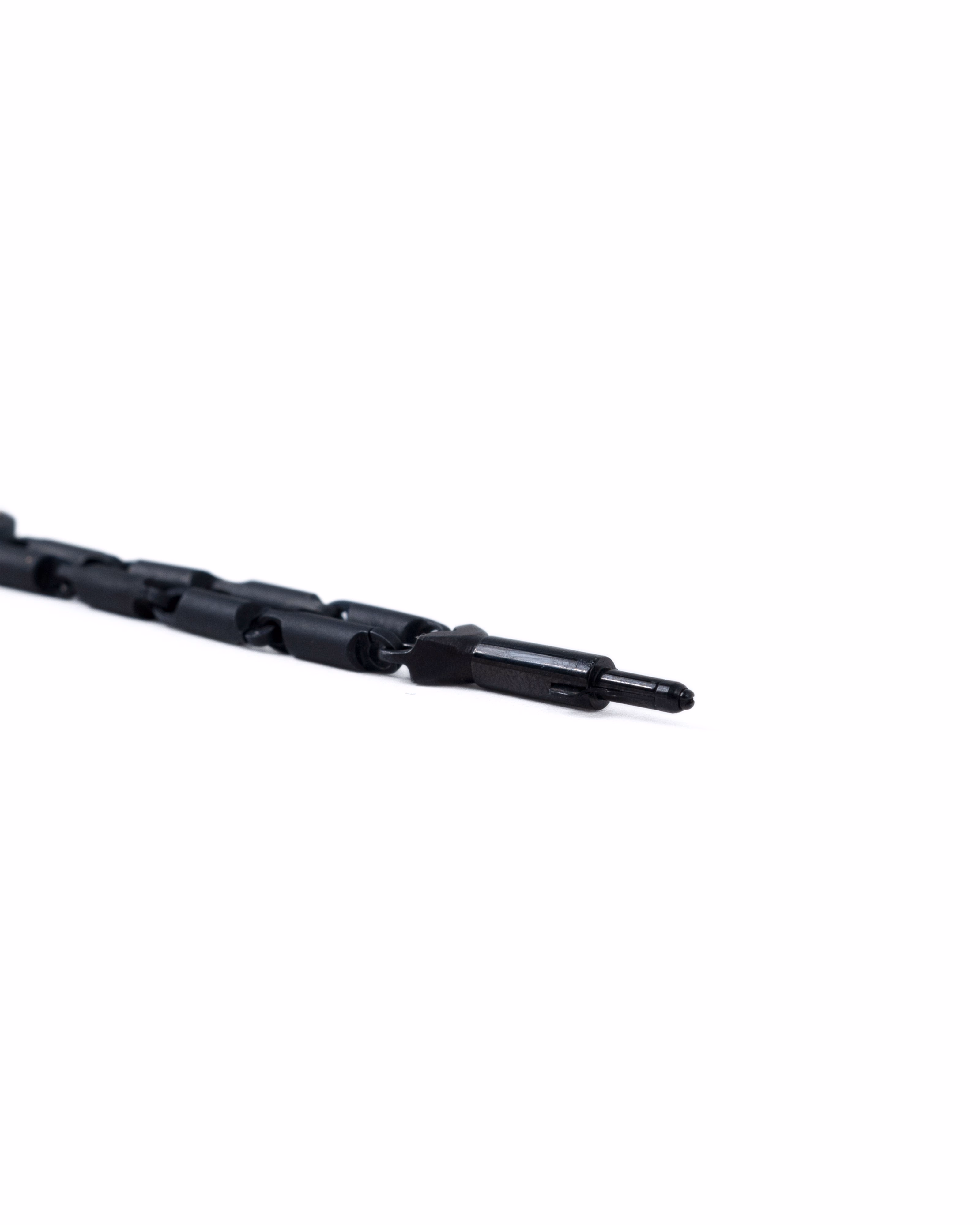 Men's  Black  Titanium Bracelet with Matte Finish
