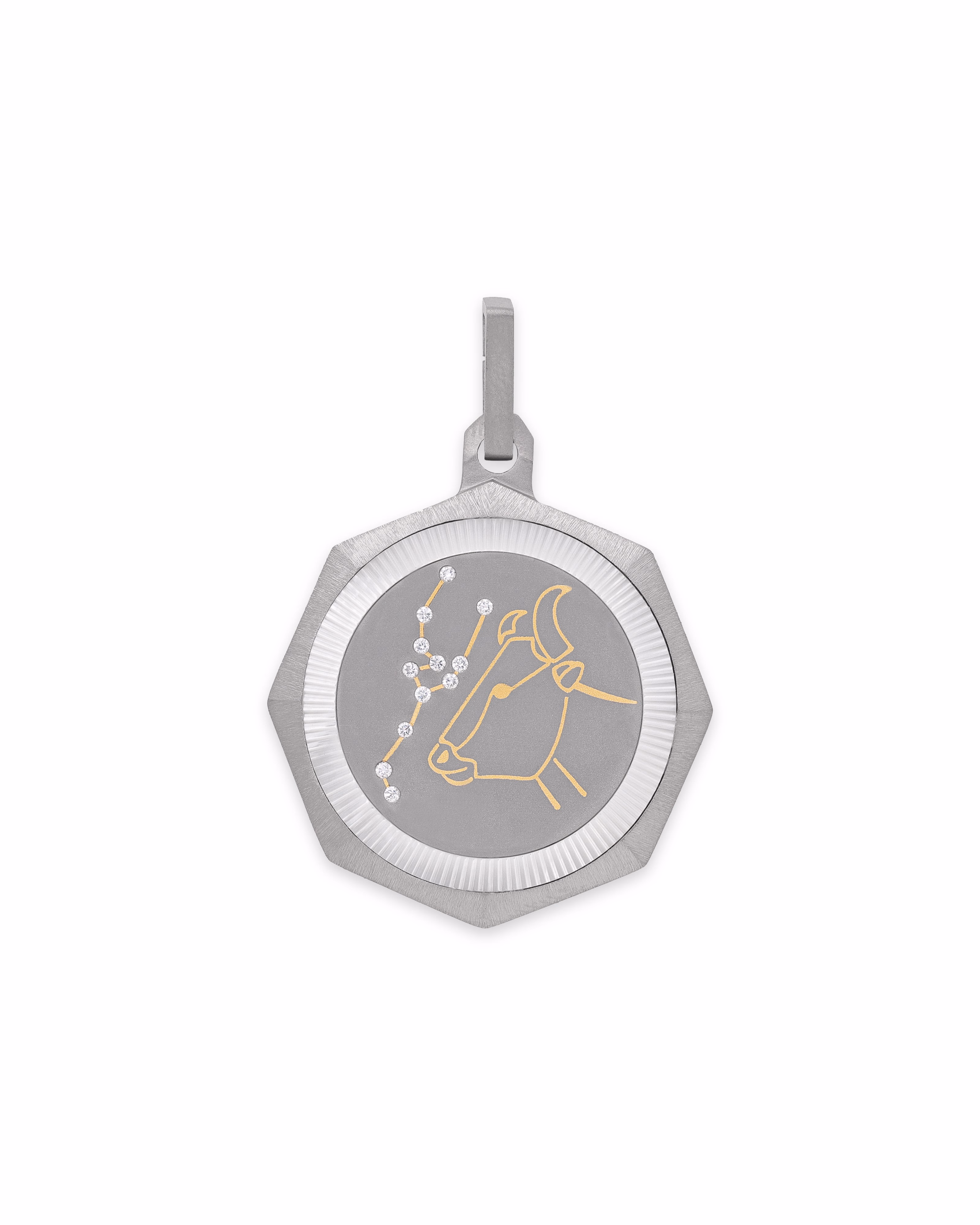 Taurus – Titanium Zodiac Pendant.