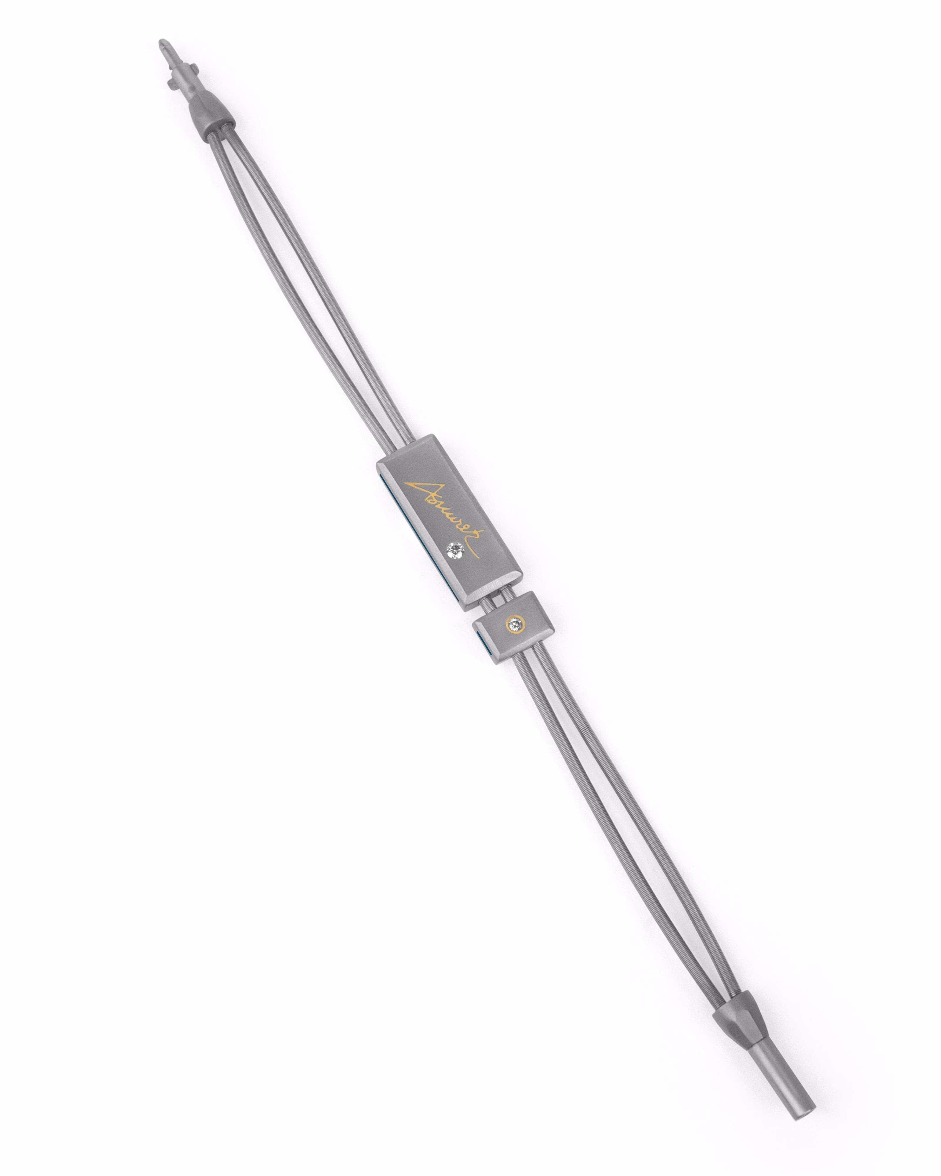 Autograph – Personalized Titanium Cable Bracelet.