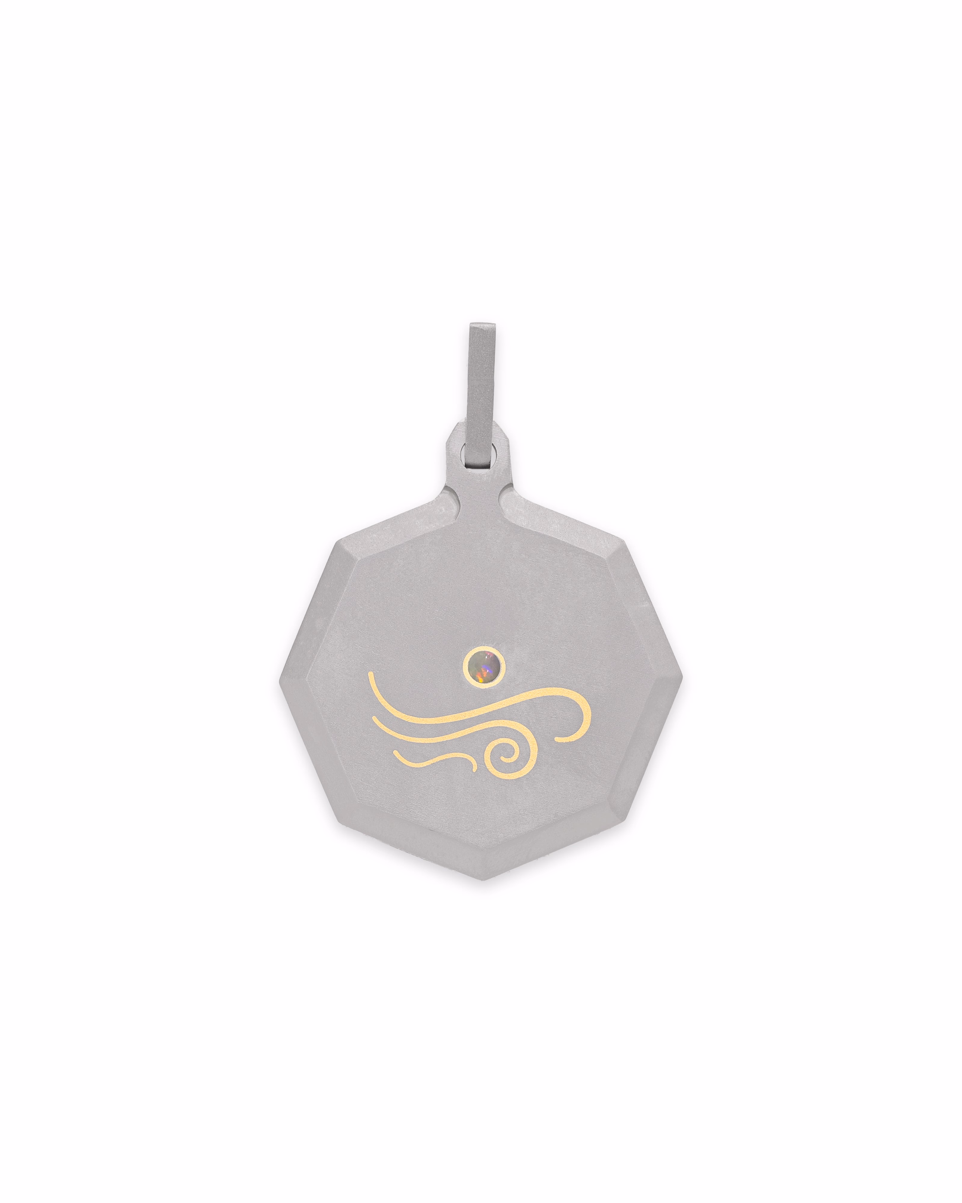 Libra – Titanium Zodiac Pendant.
