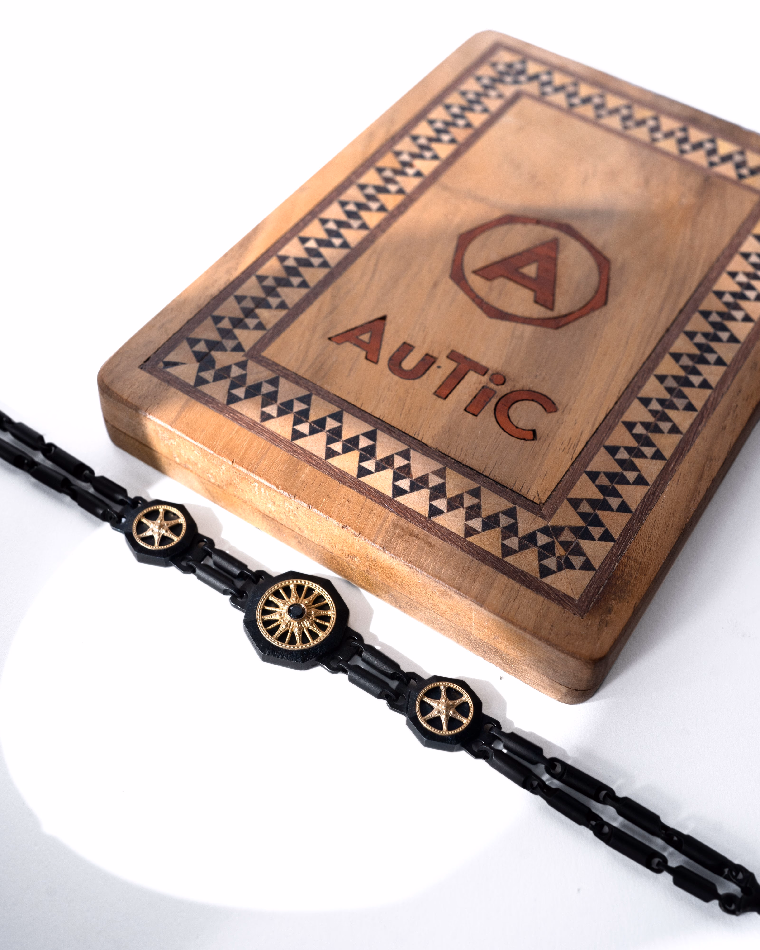 Men's  Black  Titanium Bracelet with Matte Finish