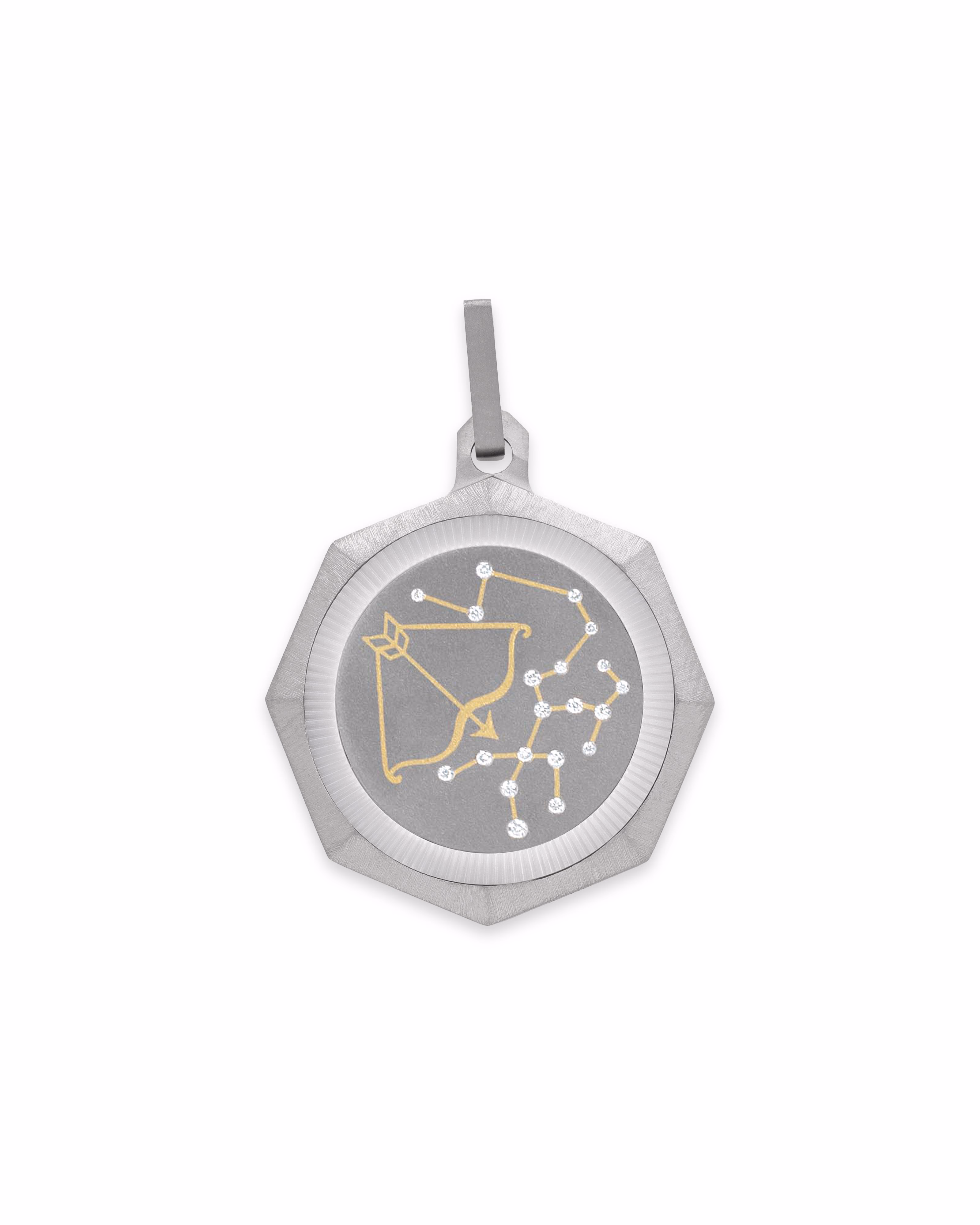 Sagittarius – Titanium Zodiac Pendant.