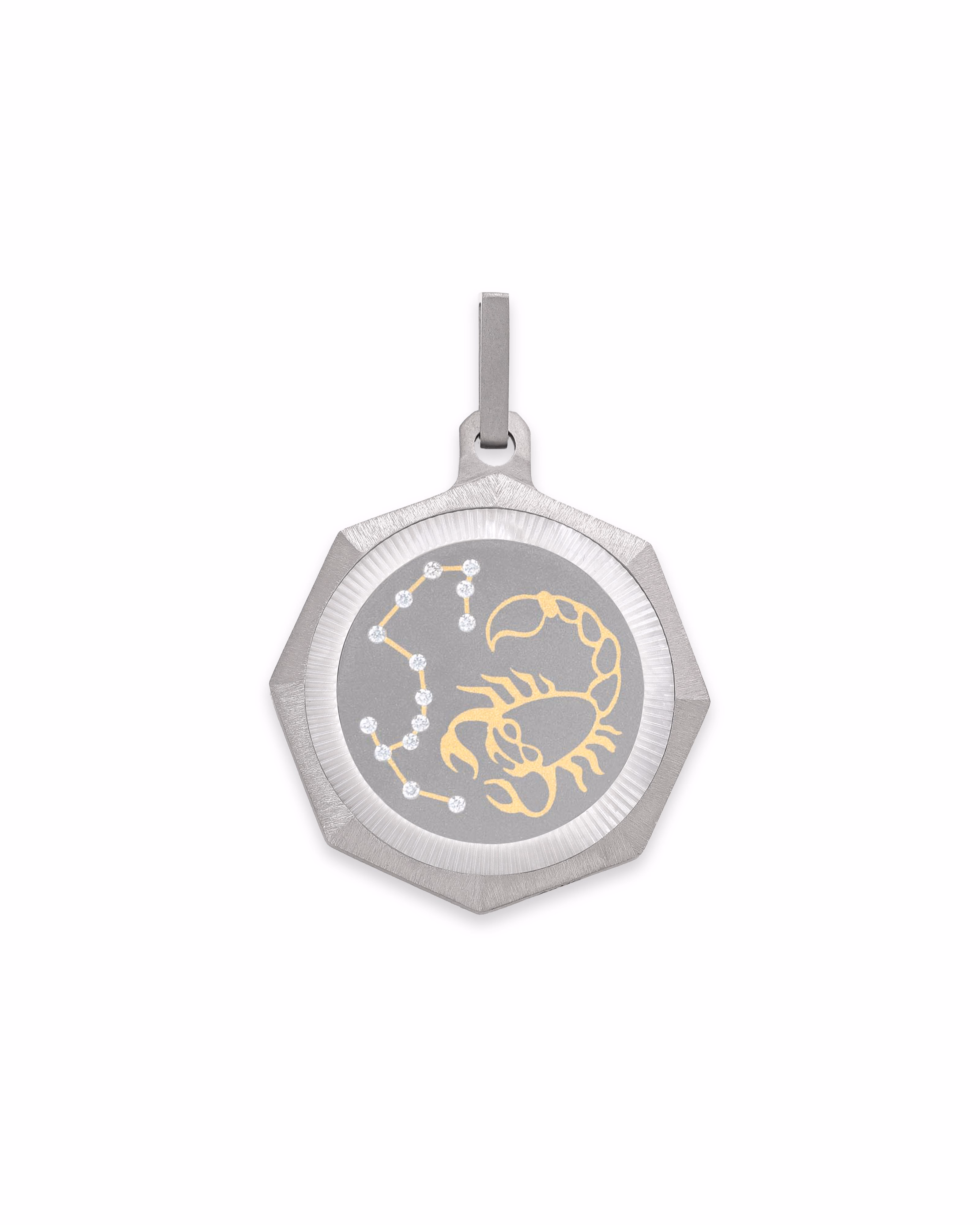 Scorpio – Titanium Zodiac Pendant.