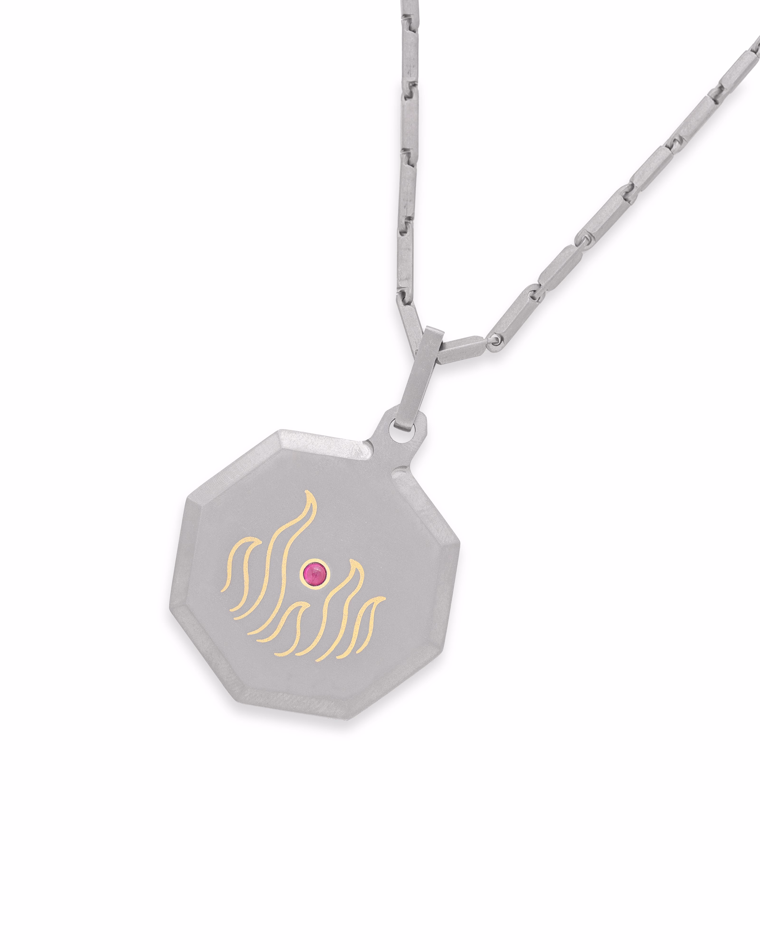 Leo – Titanium Zodiac Pendant.