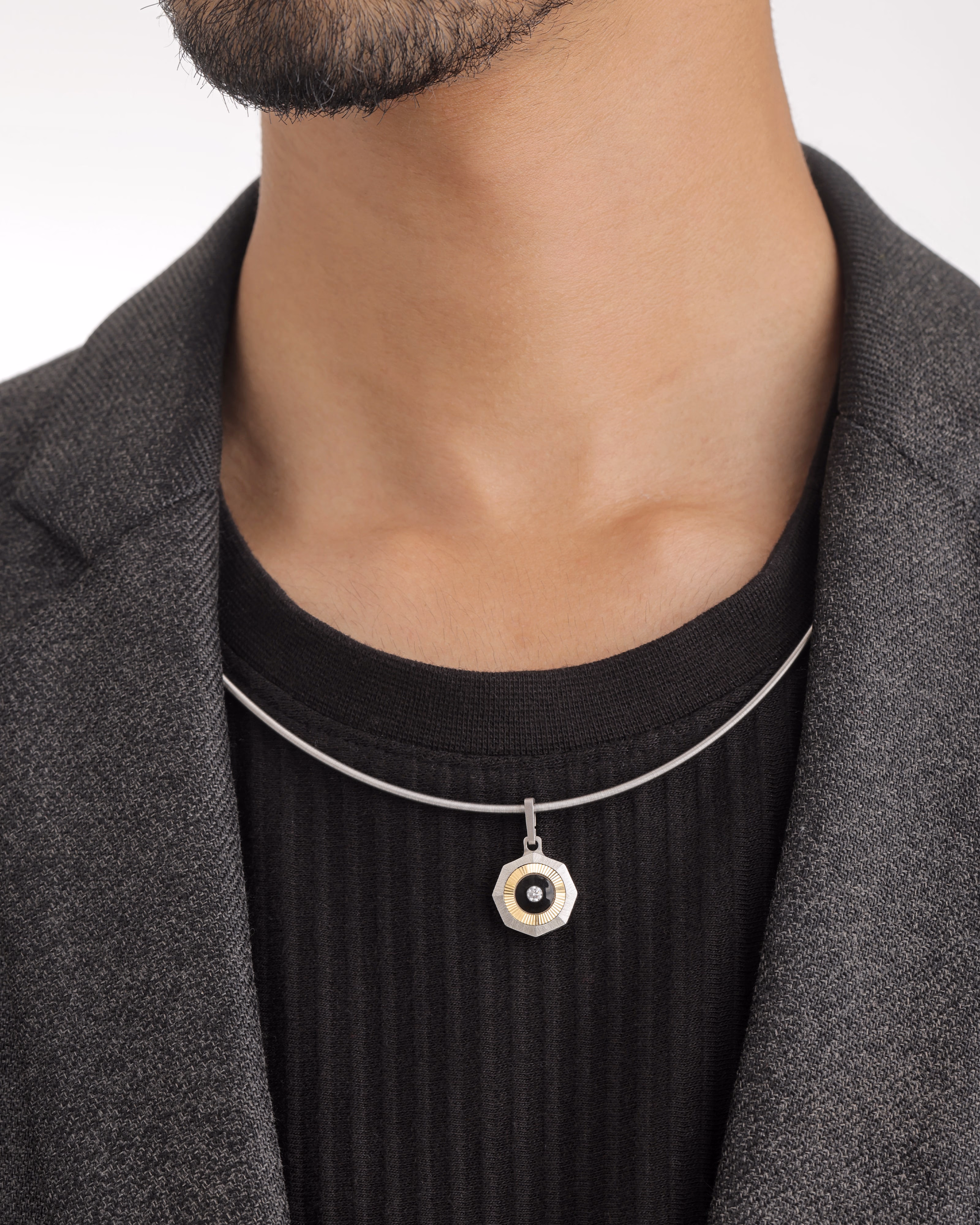 Aura - Titanium Pendant for Everyday Style.