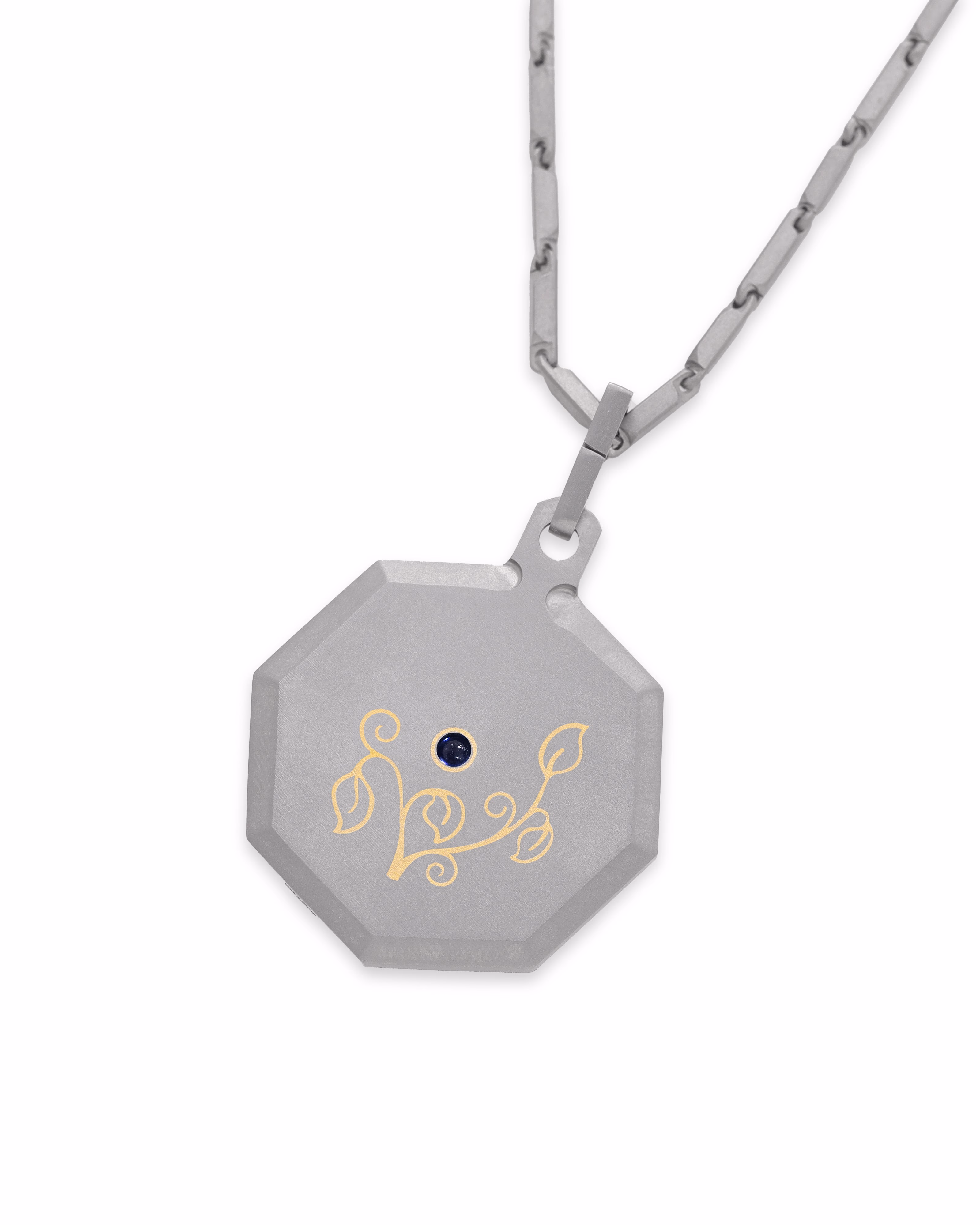 Virgo – Titanium Zodiac Pendant.