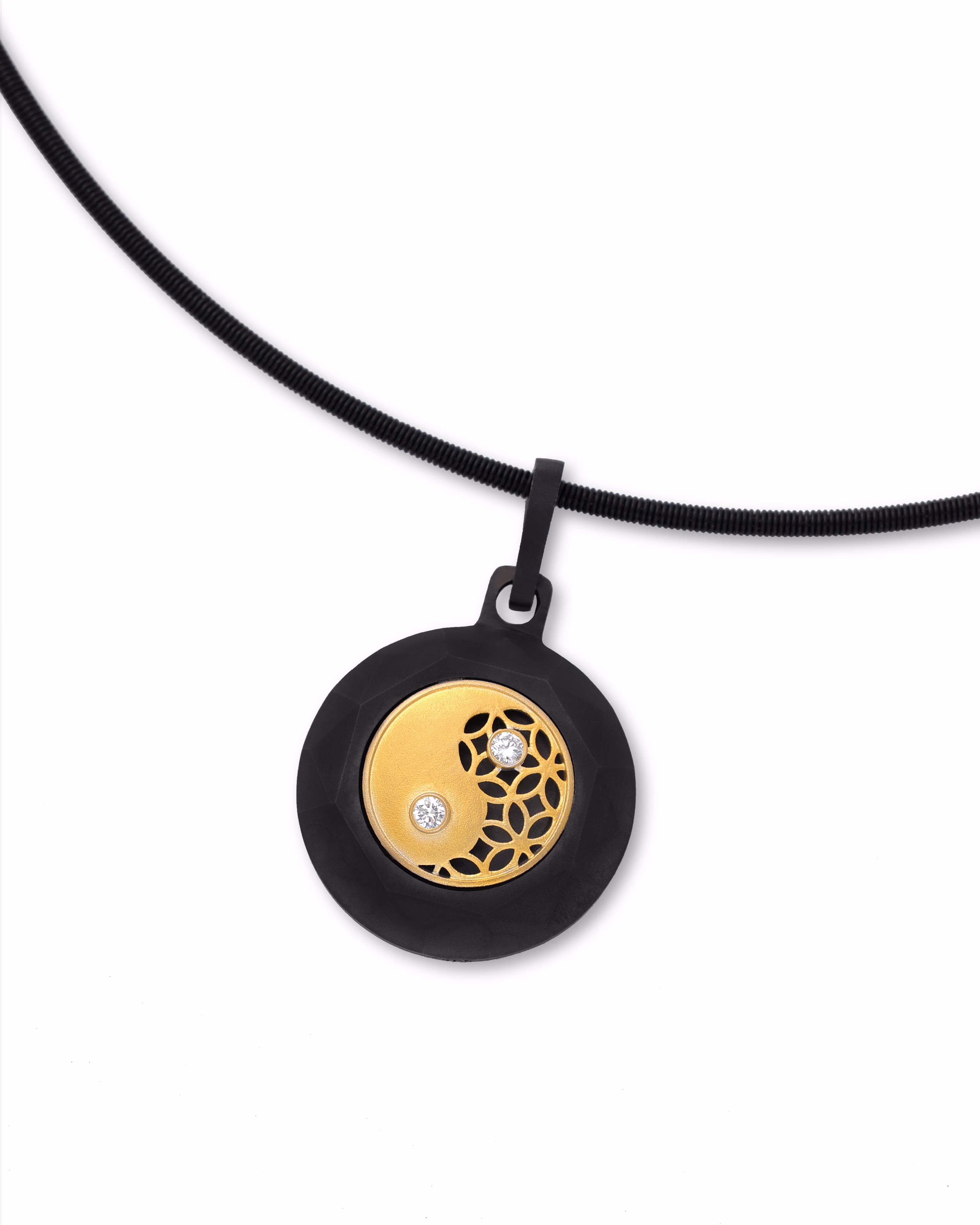 Duality – Black Titanium Pendant.