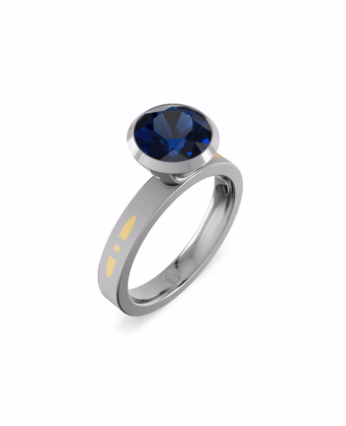 Substance Crest Solitaire Ring by Blissed, view 2