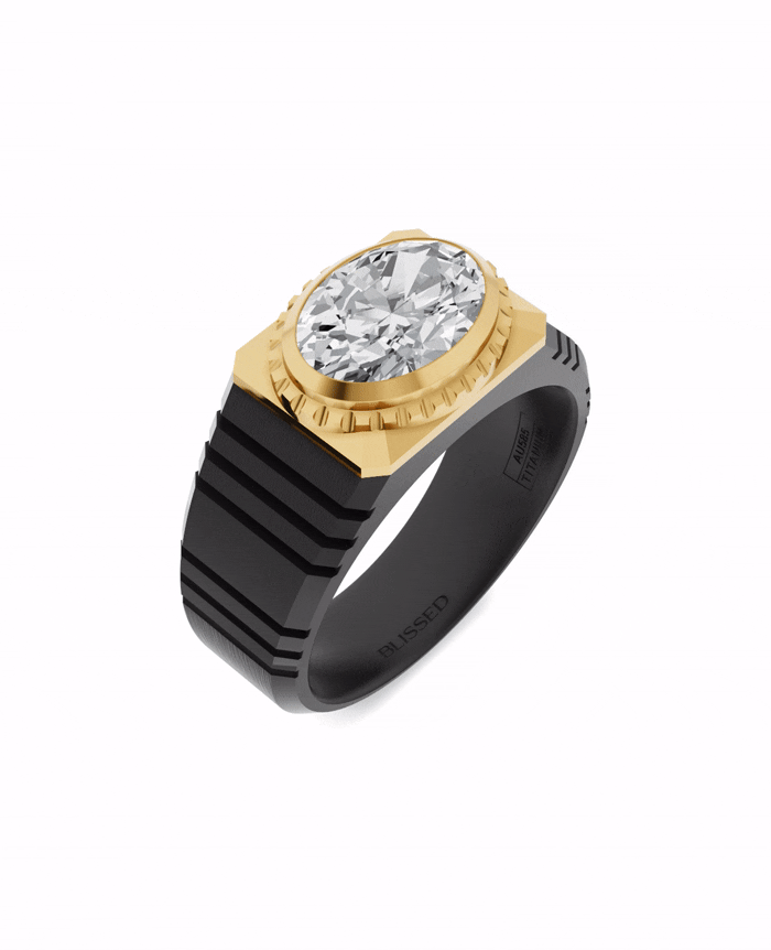 Ridge Story Ring by Blissed, view 2