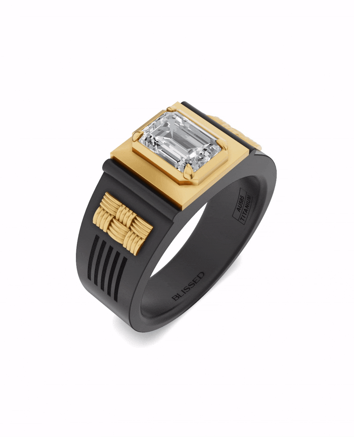 Eclipse Line Ring by Blissed, view 2