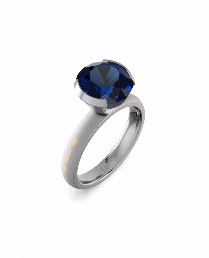Substance Core Solitaire Ring by Blissed, view 2